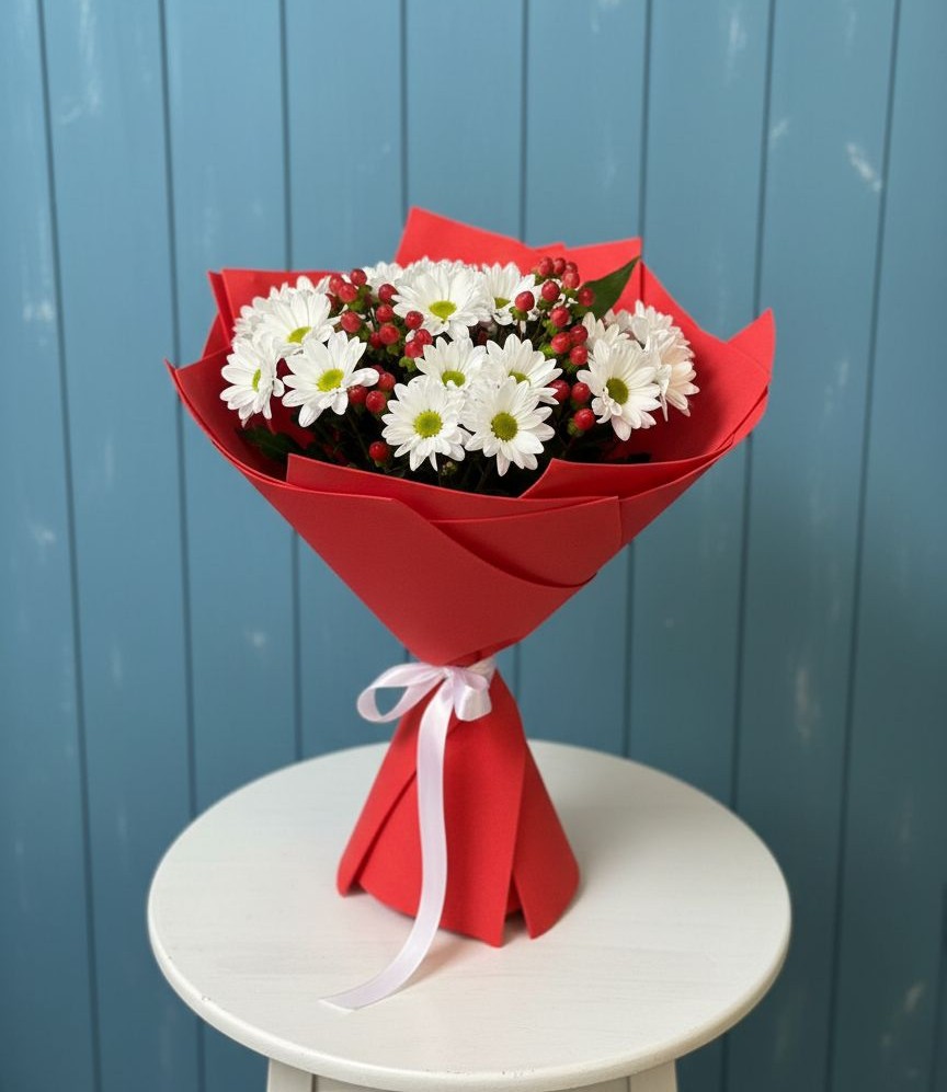 Букет цветов из: Хризантемы в Кабаново