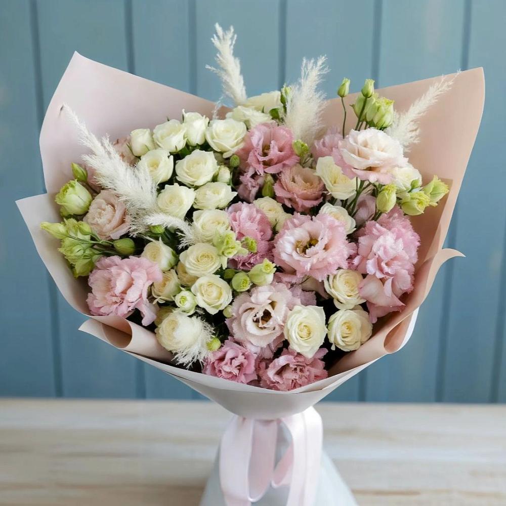 Букет цветов из: Альстромерии и Розы в Кабаново