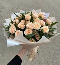 Букет Кремовые розы Латте в Кабаново