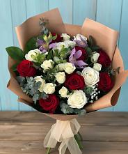 Букет цветов из:  Розы и Альстромерии в Кабаново