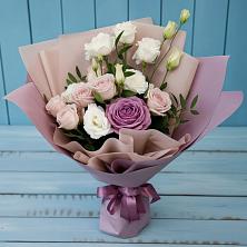Букет цветов из:  Розы и Лизиантусы в Кабаново