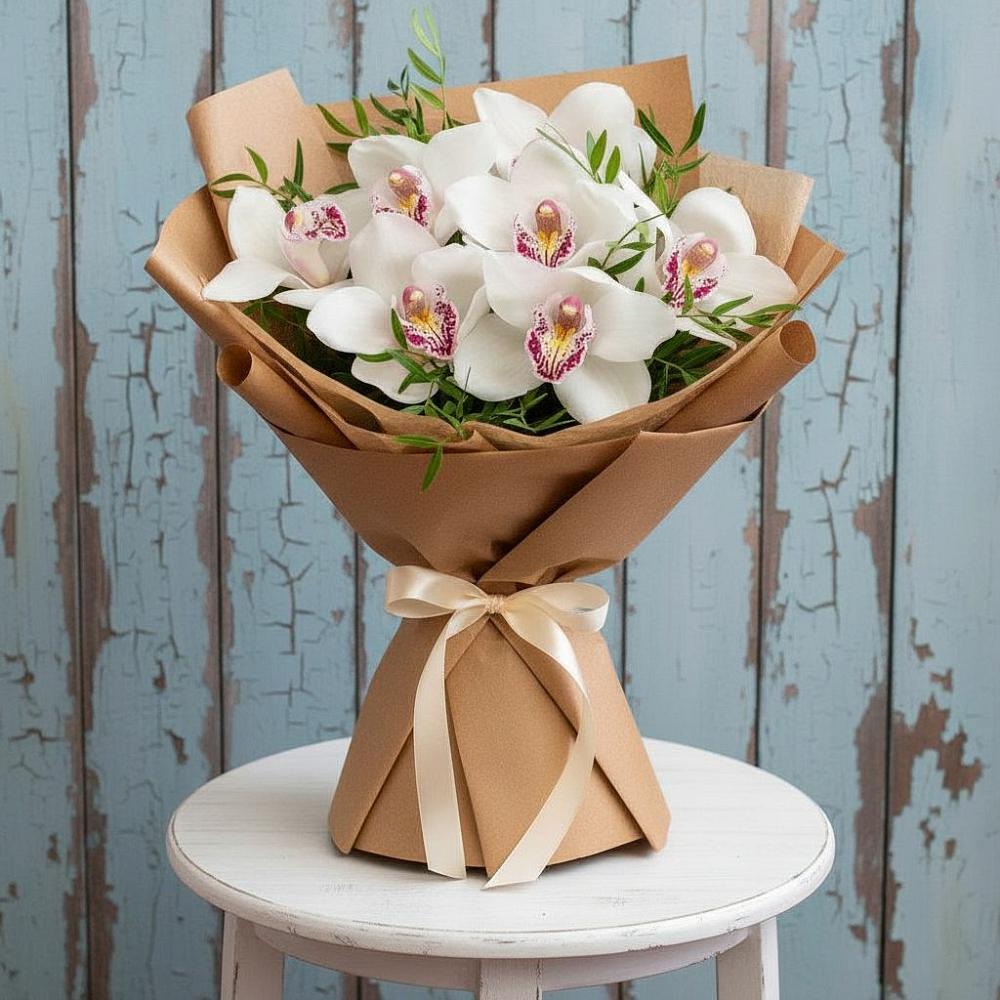 Букет цветов из: Орхидеи и Розы в Кабаново