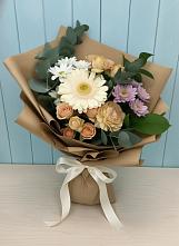 Букет цветов из:  Герберы и Хризантемы в Кабаново