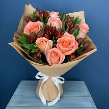 Букет цветов из:  Розы и Альстромерии в Кабаново
