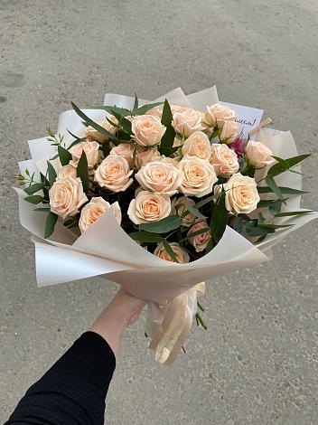 Букет Кремовые розы Латте в Кабаново