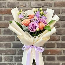 Букет цветов из:  Лизиантусы и Розы #REPLACE_PRED# Кабаново