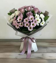 Букет цветов из:  Хризантемы и Розы в Кабаново