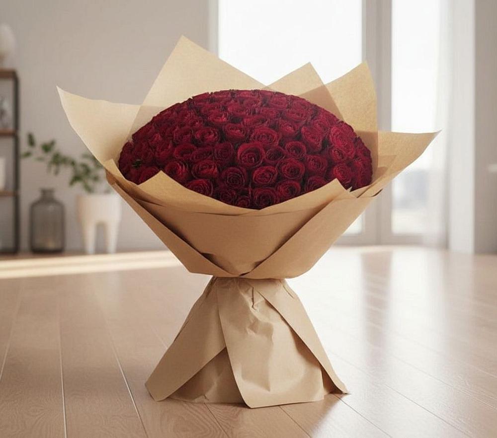 Букет 101 Красная роза в Кабаново