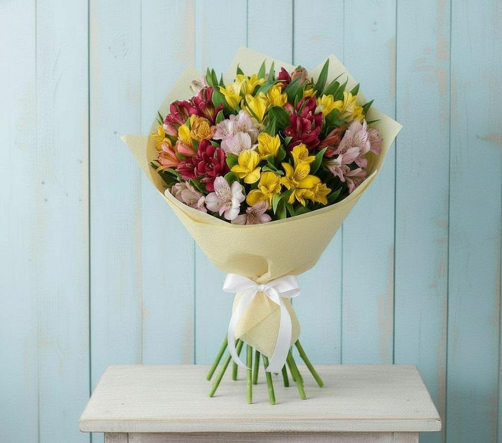 Букет цветов из: Альстромерии в Кабаново