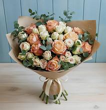 Букет цветов из:  Альстромерии и Розы в Кабаново